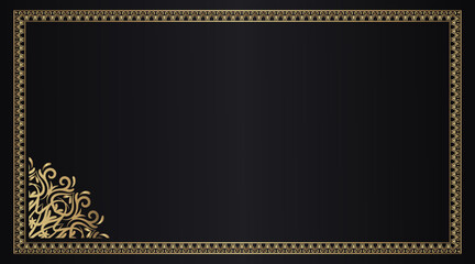 gold vintage frame border ornament