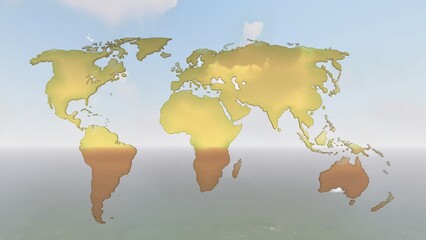Fototapeta na wymiar map of the world on the map