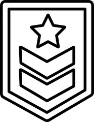 Rank icon vector on white background..eps