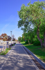 Mikhailovskaya embankment of the Ob River