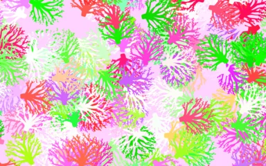 Foto op Plexiglas Light Pink, Green vector elegant template with branches, leaves. © smaria2015