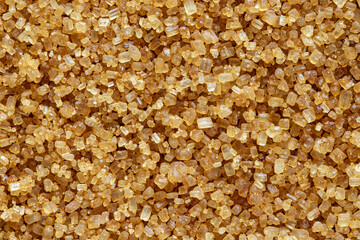 Obraz premium Brown raw sugar cane texture background, close up