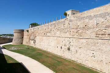 Fototapeta na wymiar Castello di Otranto - Salento - Puglia - vista laterale
