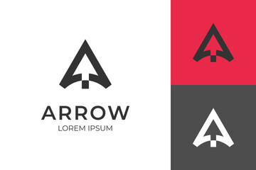 initial letter a arrow logo design, Up arrow finance logo icon, Arrowhead design for Archer Archery Outdoor Apparel Gear Hunter logo design