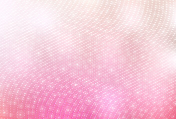 Light Pink, Yellow vector Abstract illustration with colored bubbles in nature style.