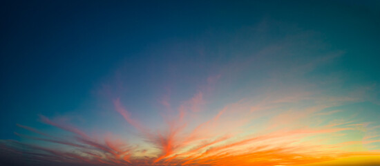 Barrie sunset orange pink and blue skies 