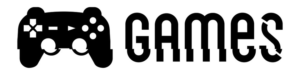 Modern black and white background for games streaming. Game backdrop with gamepad. Vector EPS 10 © Maximlacrimart