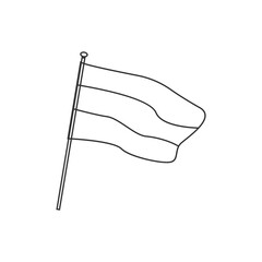 Hand drawn OktoberFest flag Outline is suitable for elements of an invitation design, celebration, social media, website design needs and others. vector illustration. eps 10
