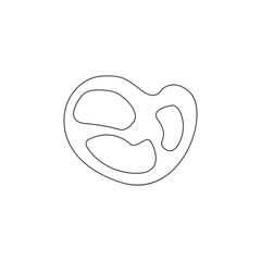 Hand drawn OktoberFest cake Outline is suitable for elements of an invitation design, celebration, social media, website design needs and others. vector illustration. eps 10
