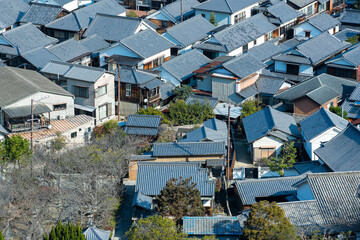 Fototapeta na wymiar 広島の御手洗地区の家々