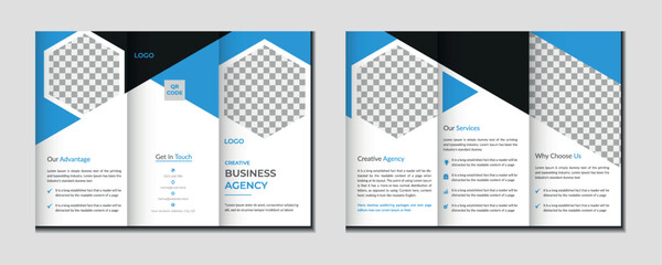 Trifold brochure template design