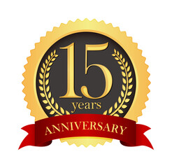 Golden anniversary medal icon | 15th anniversary	(png)