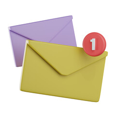 New Message Communication 3D Illustration