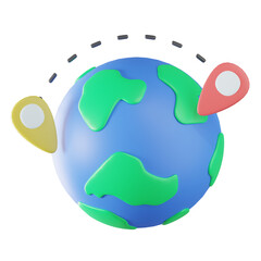 Global Communication Communication 3D Illustration