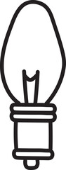 lamp doodle icon