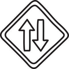 traffic sign icon