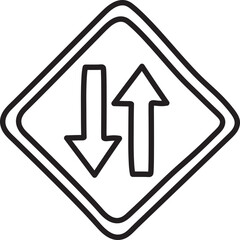 traffic sign icon