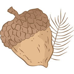 Acorn Clipart Illustration