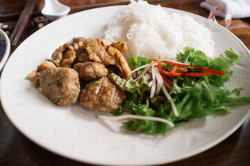 Buncha, a traditional Vietnamese dish 베트남 전통음식인 분짜
