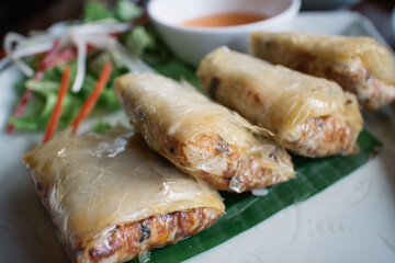 Spring Roll, a traditional Vietnamese dish 베트남 전통음식인 스프링롤