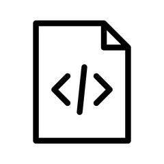 Script Icon Vector Symbol Design Illustration