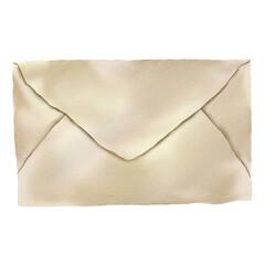 Obraz na płótnie Canvas old envelope isolated on white background PNG Clipart Illustration