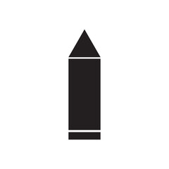 Graphic flat pencil icon for your design and website