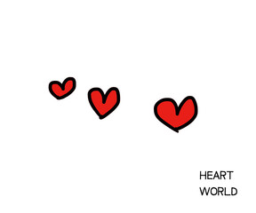 動きのあるハート