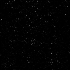 Black starry night sky vector illustration