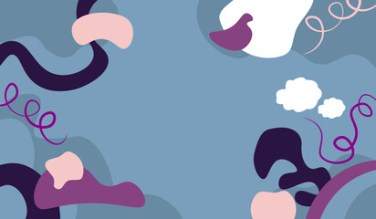 Colorful hand drawn flat background vector design