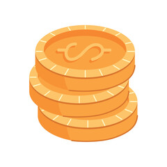 golden pile coins money