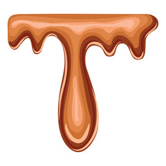 sweet caramel melted