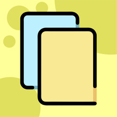 Illustration Vector Graphic of copy, duplicate, paste icon