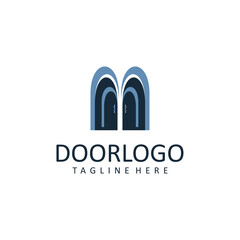 Door logo design icon tamplate