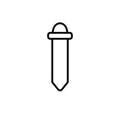 Graphic flat pipette icon for your design and website