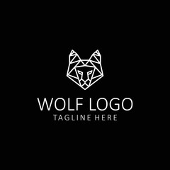 Wolf logo design icon tamplate