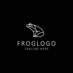 Frog logo design icon tamplate