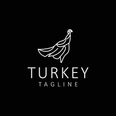 urkey logo design icon tamplate