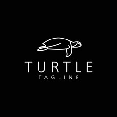Turtle logo design icon tamplate