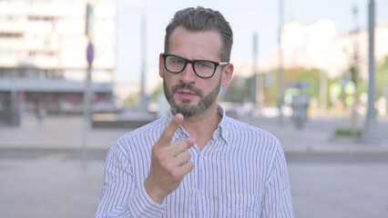 Portrait of Angry Young Adult Man Fighting Outdoor