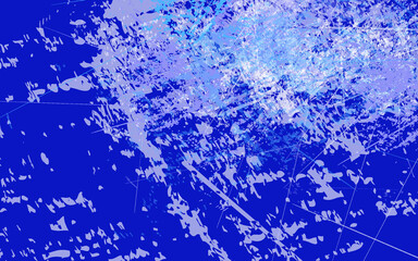 Abstract grunge texture splash paint blue and white background