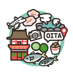 大分のアイコン　丸