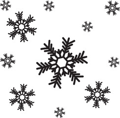 snow icon vector