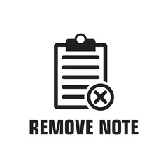 remove note icon , reject file icon