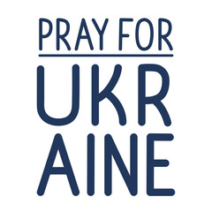 pray for Ukraine lettering card