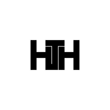 hth letter original monogram logo design