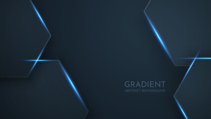 Modern black blue frame design concept innovation technology background. Black dimension background vector Illustration