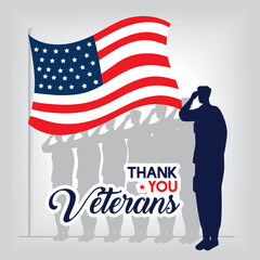 thank you veterans lettering