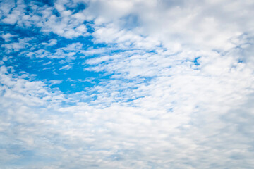 Oblue sky white cloud good vibes nature background