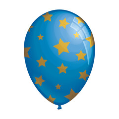balloon helium with stars